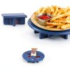 Upgrade Food Warming Mat,6-in-1 Silicone Warming Mat for Food-Fast Heating Electric Warming Tray with 3 Timer & Temp Settings,Portable Food Warmer for Parties Buffet,Raised Feet Protects Table (Blue)-4