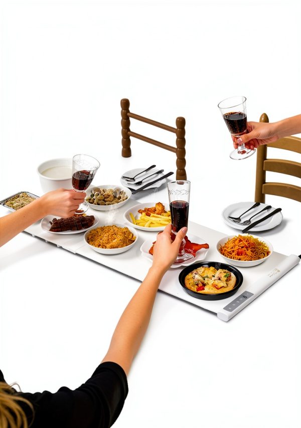 Warming Mat Gracenal 42x16 Extra Large Extendable Food Tray 7 Temps-1