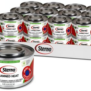 Sterno Ethanol Gel Chafing Fuel 2 Hr Canned Heat 6.8 OZ cans - case of 24-0