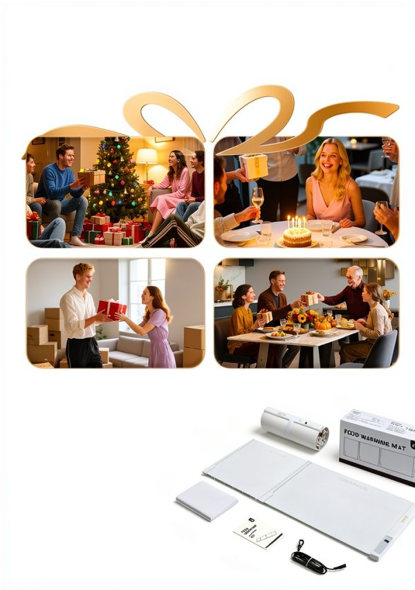 Warming Mat Gracenal 42x16 Extra Large Extendable Food Tray 7 Temps-8