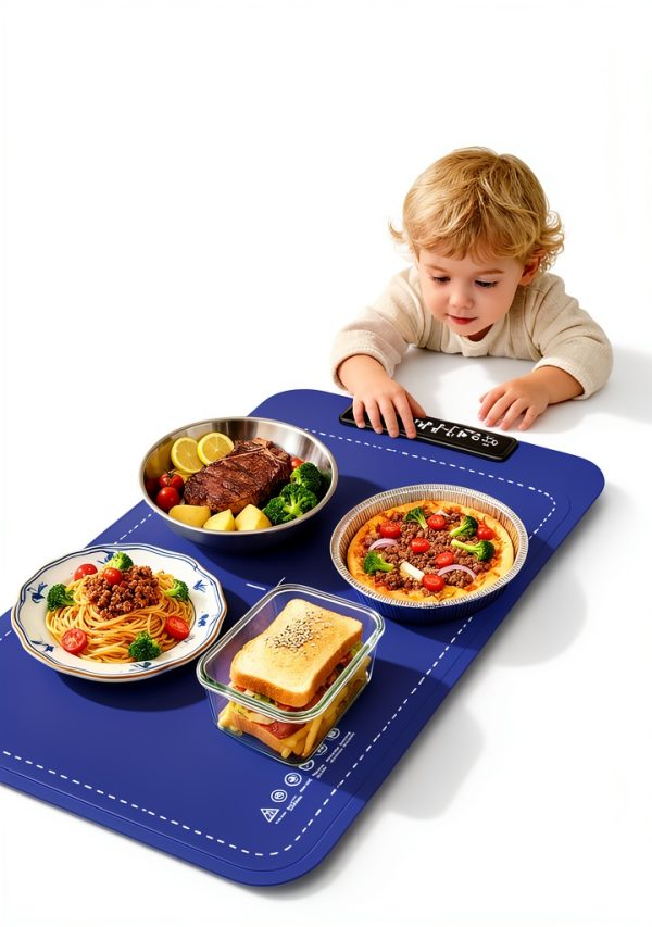 Electric Warming Mat for Food, PUFLAT Silicone Food Warmer with 4-8