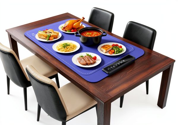 Electric Warming Mat for Food, PUFLAT Silicone Food Warmer with 4-5