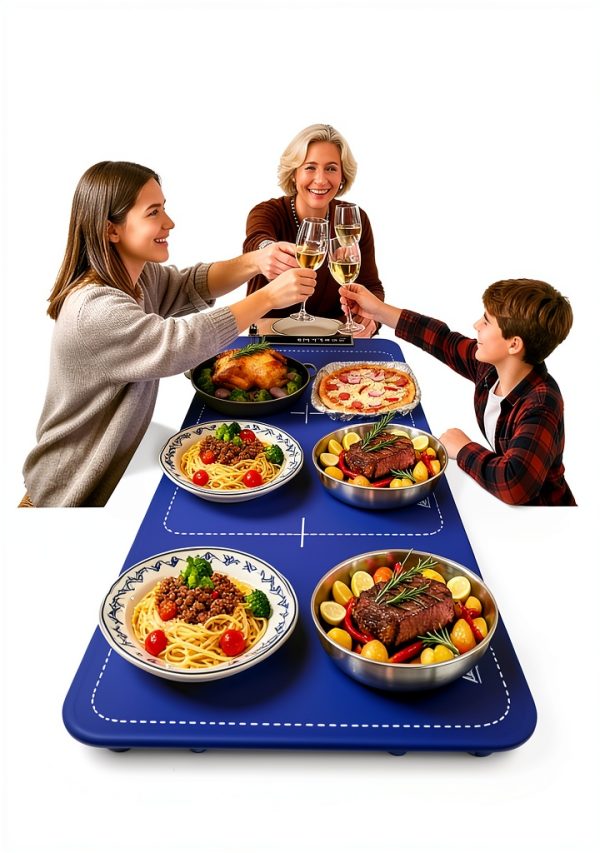 Electric Warming Mat for Food, PUFLAT Silicone Food Warmer with 4-6